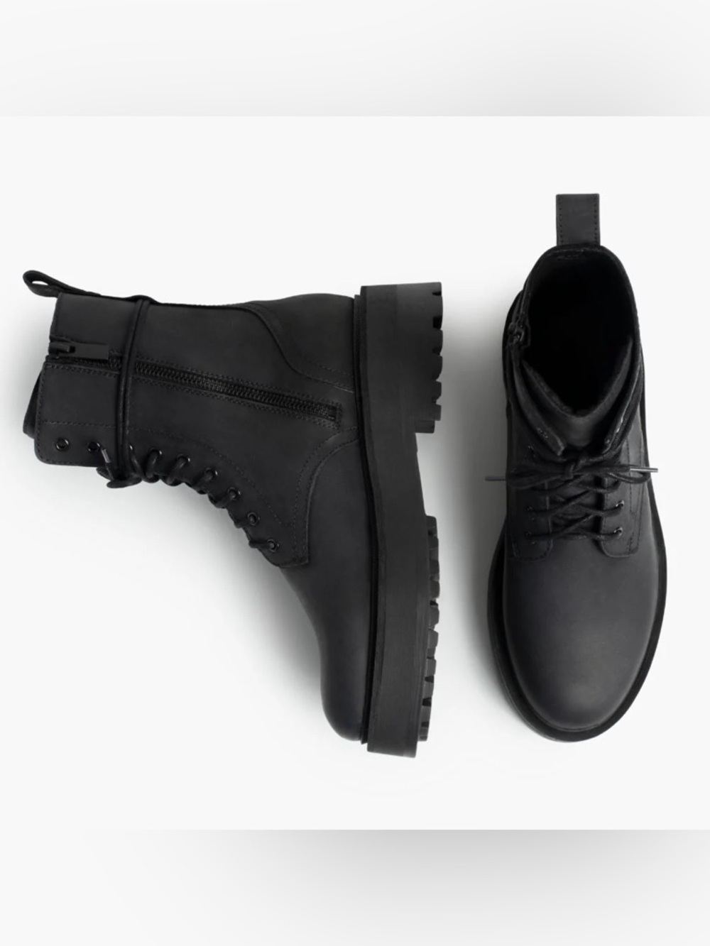 Thursday Quest Black Combat Moto Boots 6 (+) - Picture 4 of 16